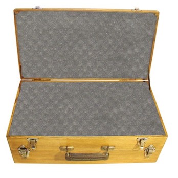 New York Model E Wooden Handgun Case for Shooting and Reloading