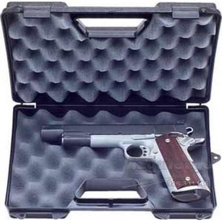 Caja MTM para revolver.- pistola. 6" negra