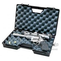 Caja MTM para revolver o pistola.  8.5"  negra