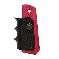 Plaquettes 1911 laminées rose et caoutchouc avec doigts pour tir et rechargement
