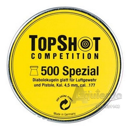 Perdigones TOPSHOT Special. Cal 4.49 (500 un.)