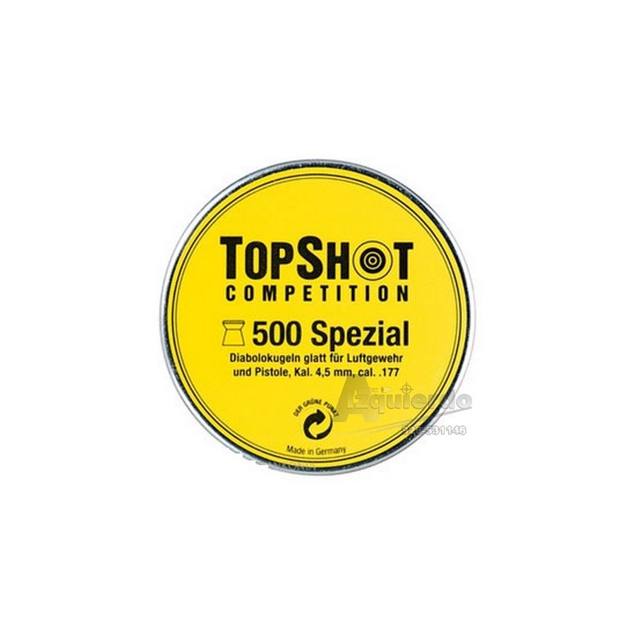 Perdigones TOPSHOT Special. Cal 4.49 (500 un.)
