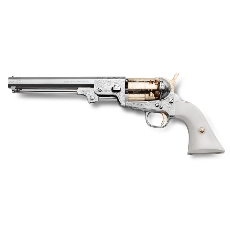 Revolver Pietta Cal. 44 -7 3/8" Nord Navy Deluxe 1851 Nickel