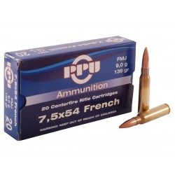 Cart. Prvi Cal 7,5 x 54 Français - 139 FMJ (20 unités)