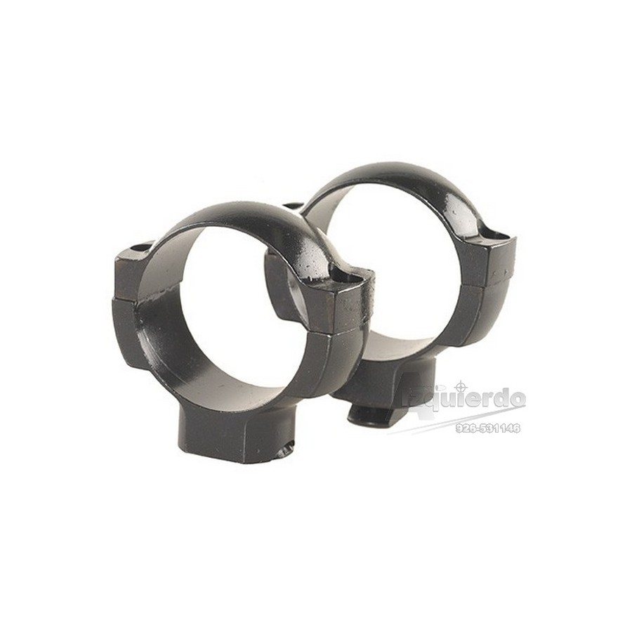 Anneaux Grand Slam 30mm demi-noirs pour carabine