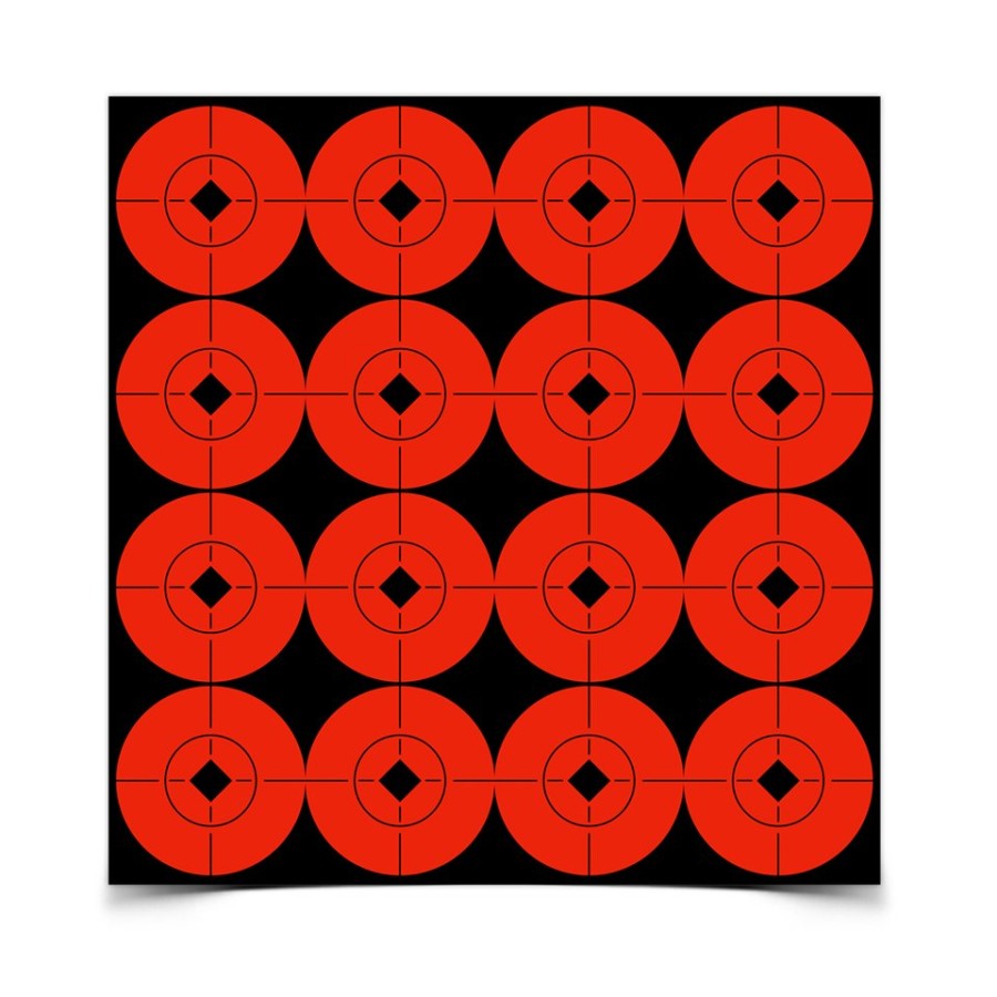Target Spots® Orange 1,5 pouces - Autocollants Haute Visibilité pour Tir et Rechargement - Birchwood Casey