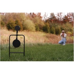 Cibles métalliques doubles pour armes de poing