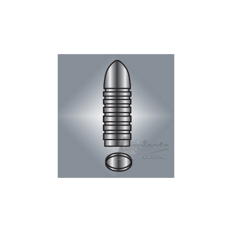 .8mm-165-RN Bullet Mold, Gas Check