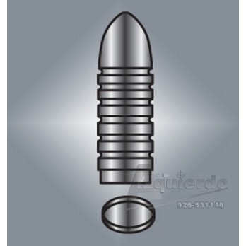 .8mm-165-RN Bullet Mold, Gas Check