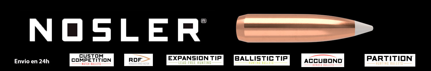 Puntas Nosler para recarga de precisión – máxima calidad para cazadores y tiradores deportivos, Ballistic Tip, Accubond, Partition.