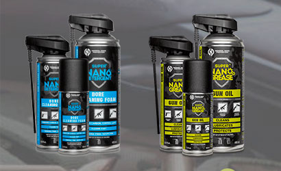 Sprays lubricantes y desengrasantes NANO para mantenimiento de armas